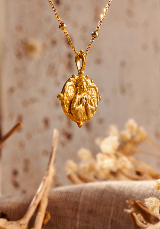 Angel Heart Round Pendant