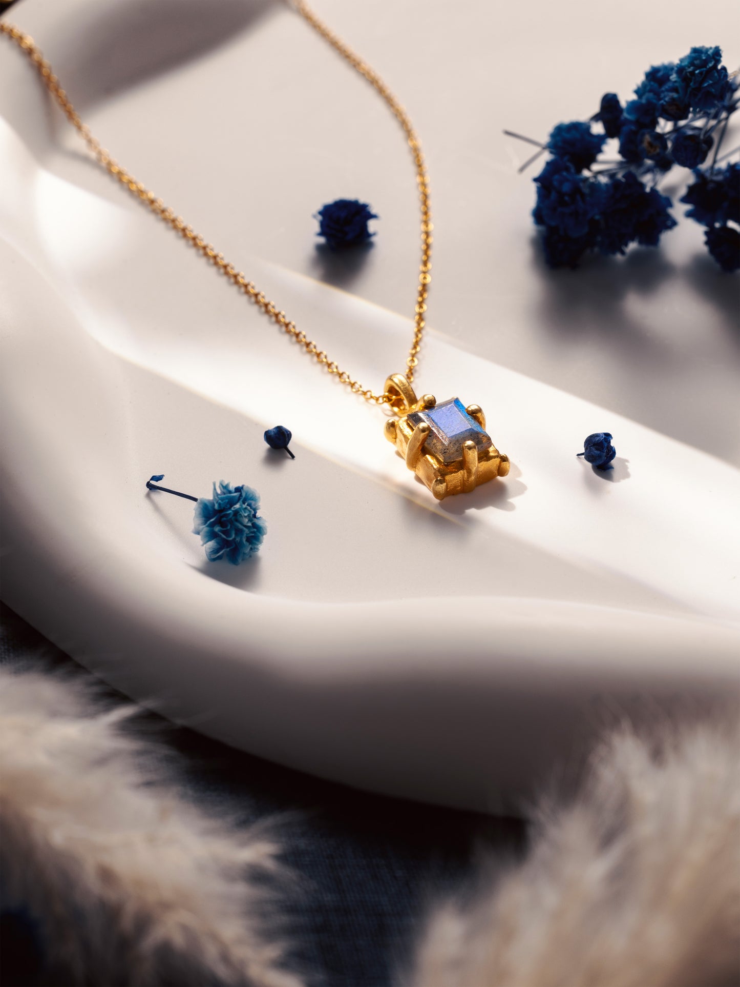 Square Labradorite Pendant