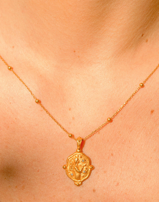 Angel With Stars Necklace