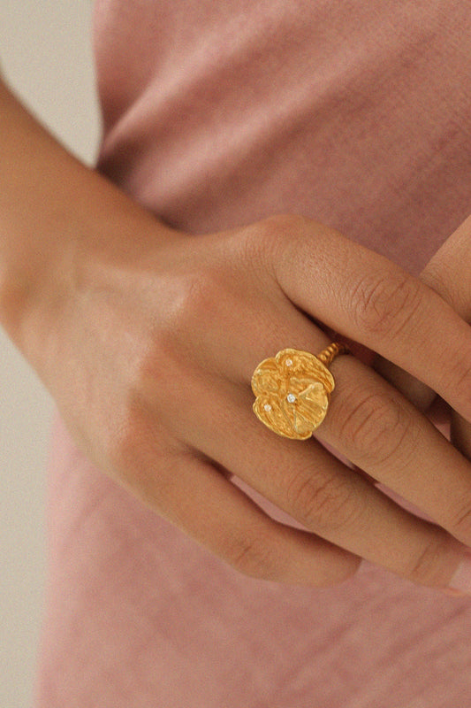 Angel Wing Diamond Ring