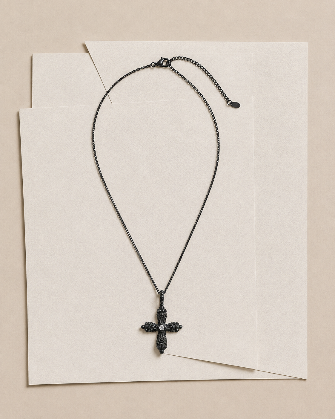 Ornament Cross Necklace