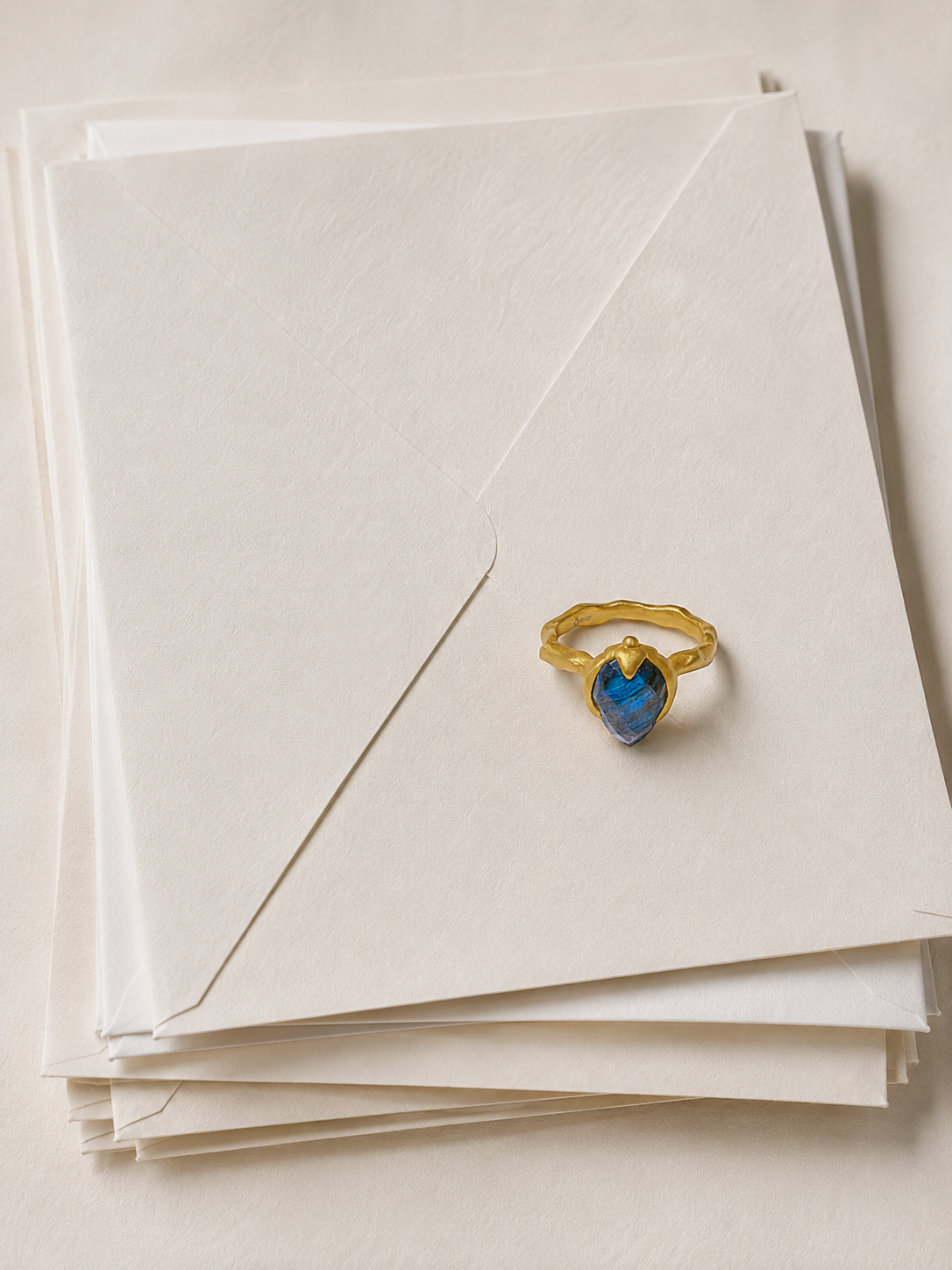 Labradorite Tear Ring