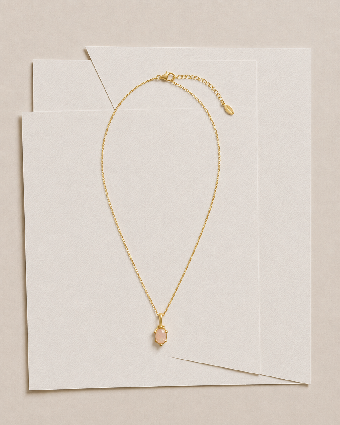 Roze Quartz Necklace