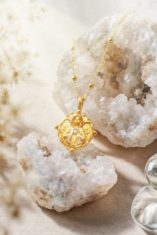 Angel Heart Round Pendant