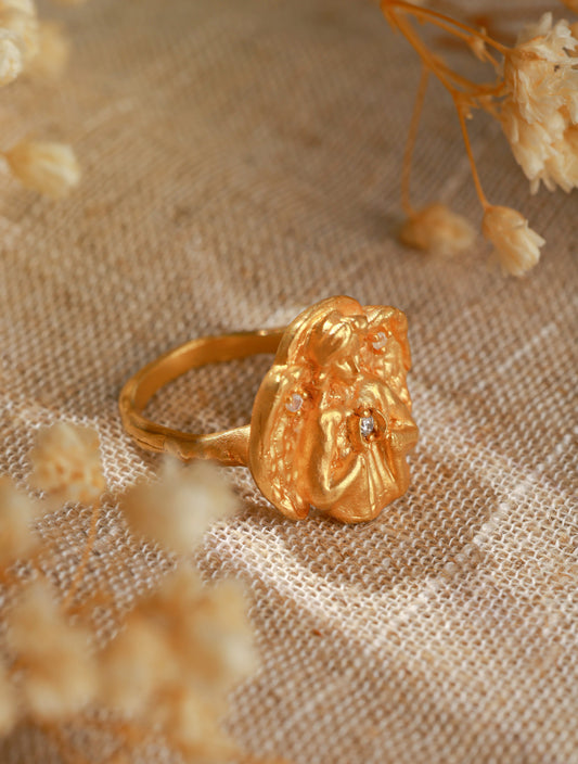 Angel Wing Diamond Ring