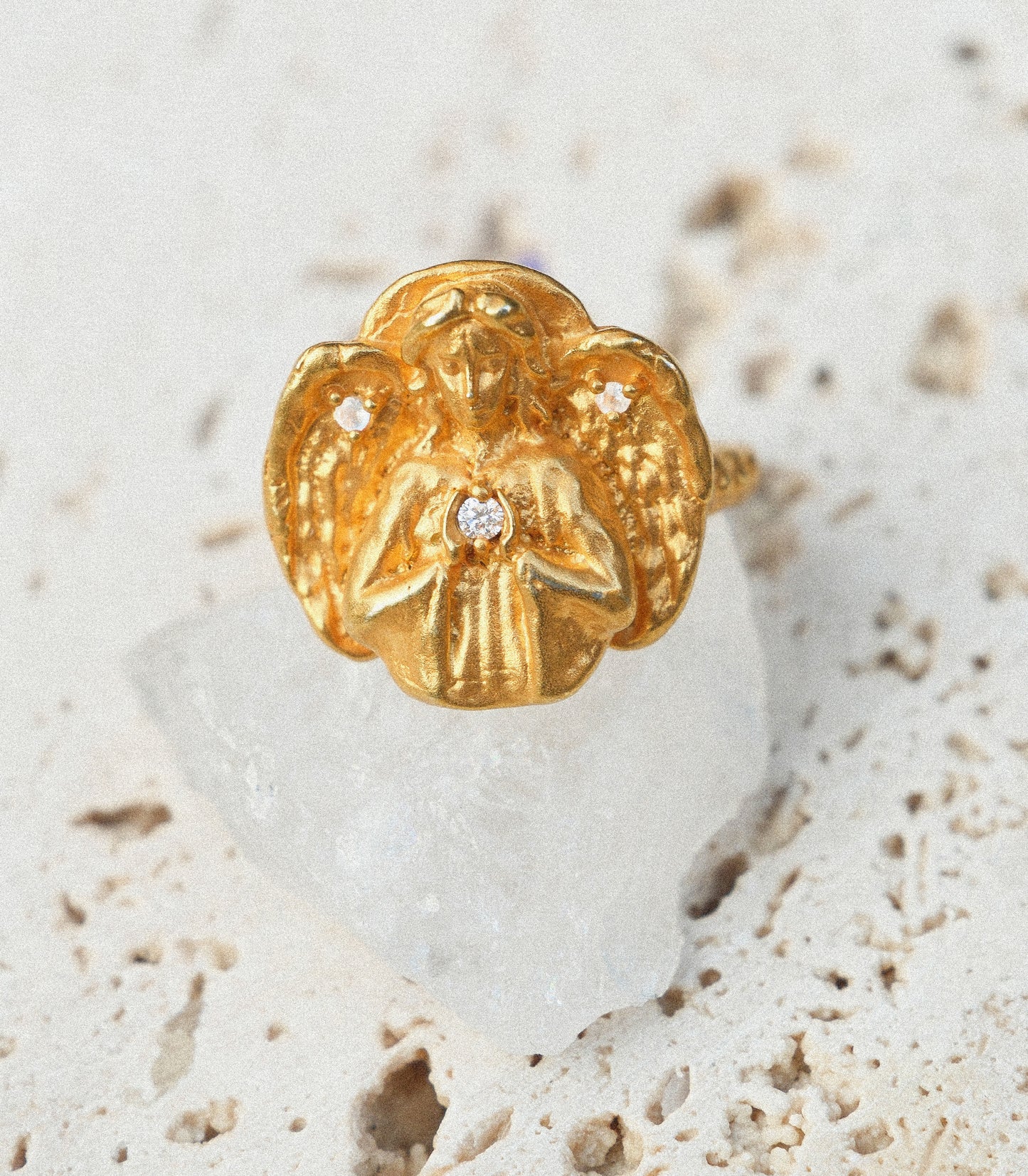 Angel Wing Diamond Ring