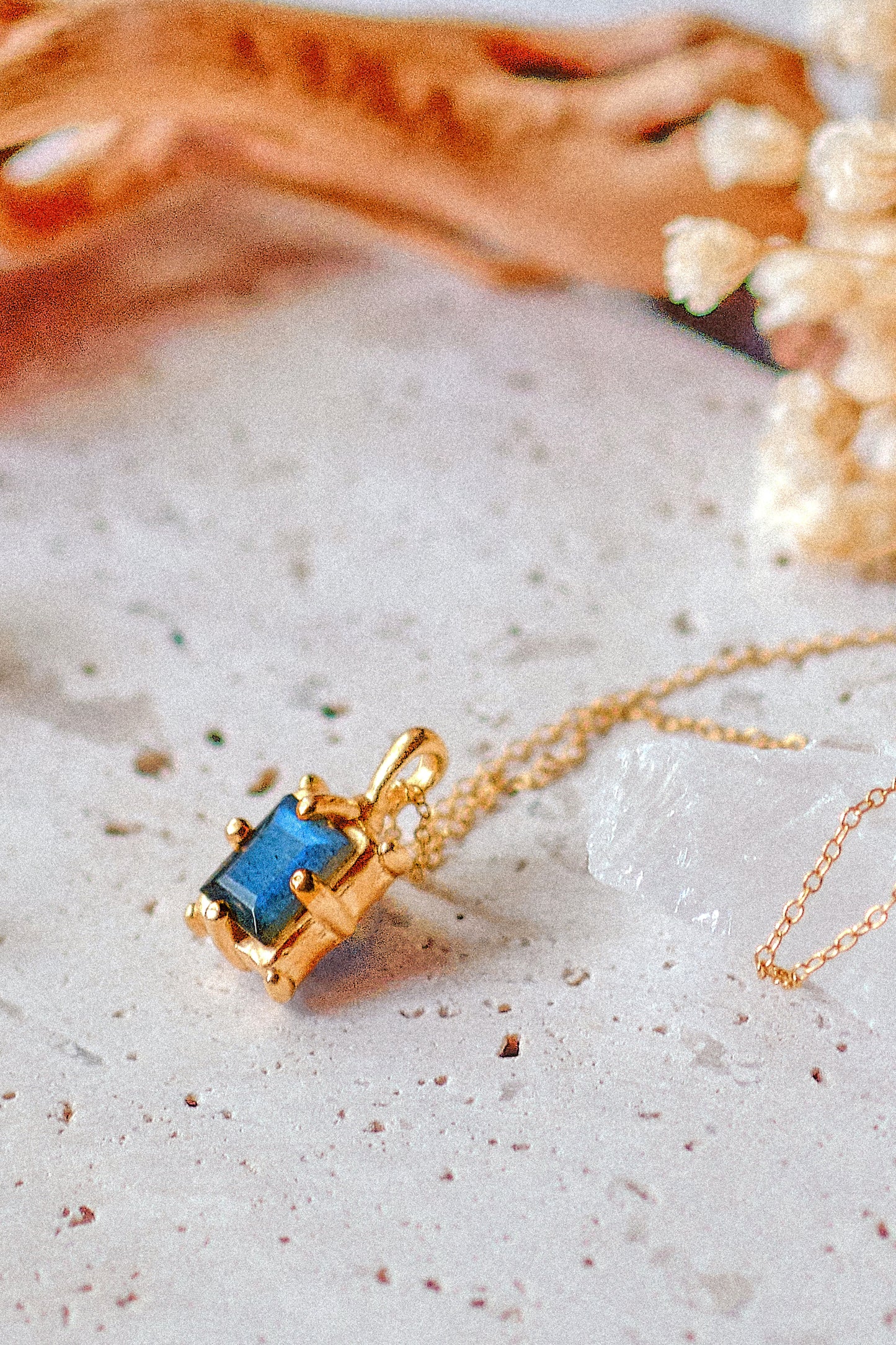 Square Labradorite Pendant