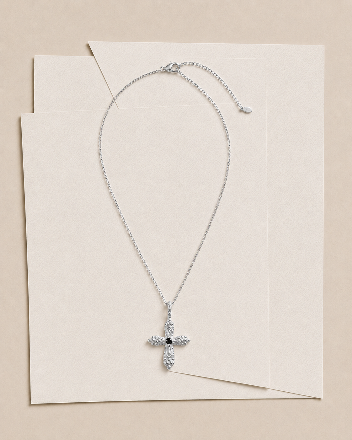 Ornament Cross Necklace