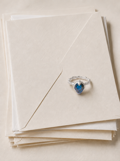 Labradorite Tear Ring