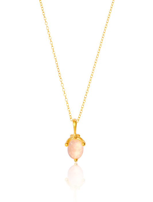 Roze Quartz necklace
