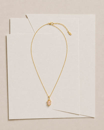 Roze Quartz Necklace
