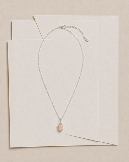 Roze Quartz necklace