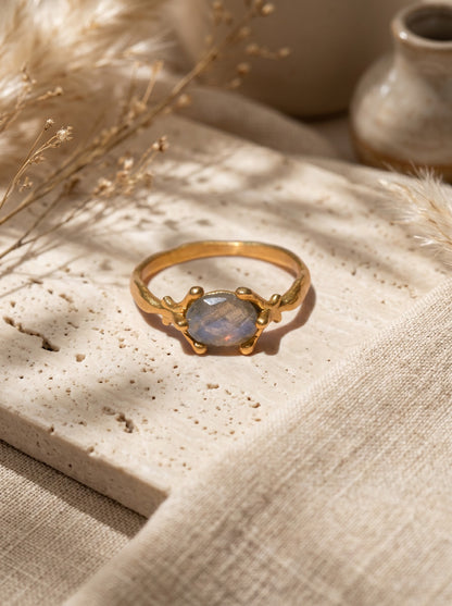 Oval Labradorite ring