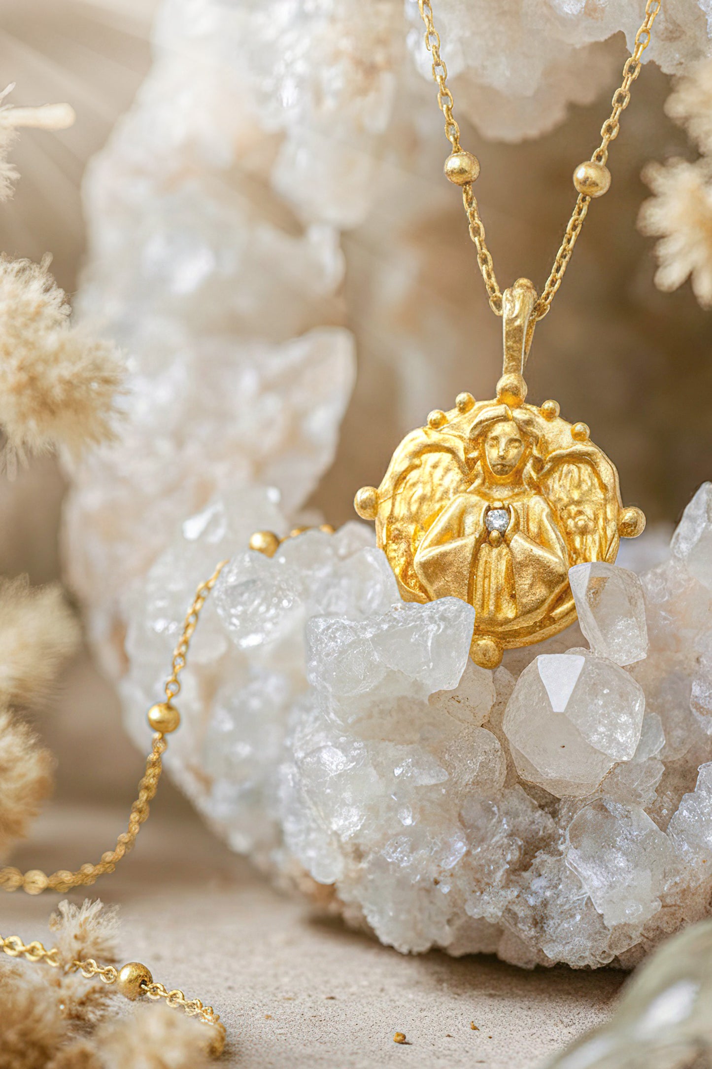 Angel Heart Round Pendant