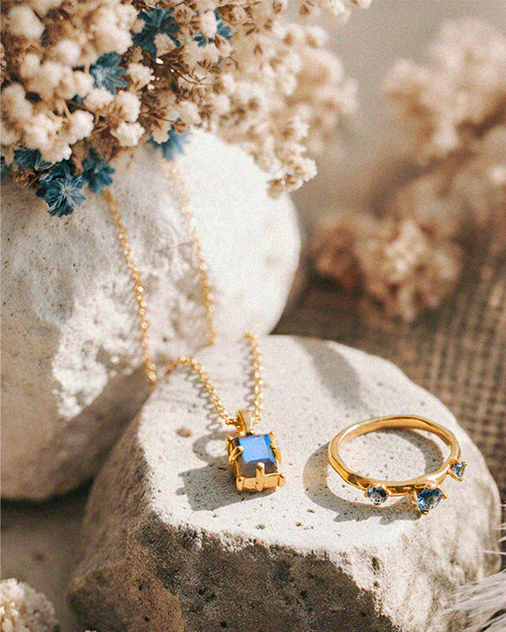 Square Labradorite Pendant