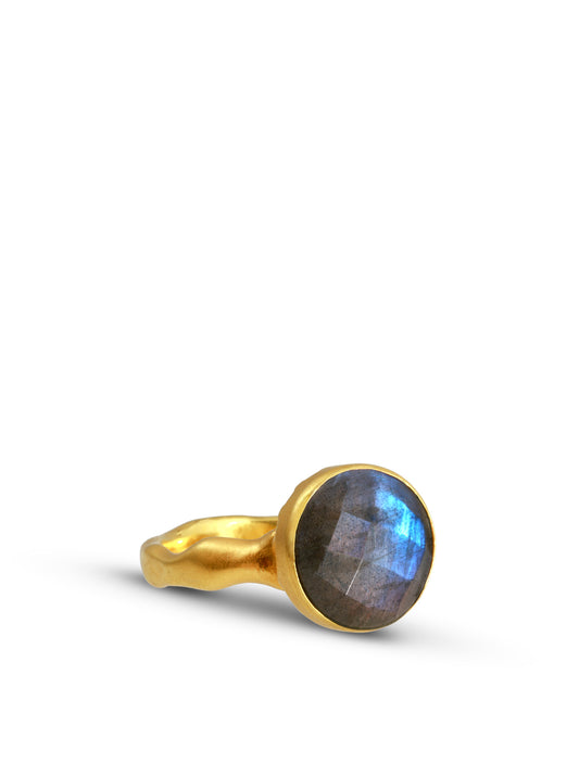 Round Labradorite Ring