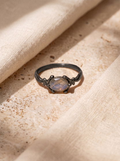 Oval Labradorite ring