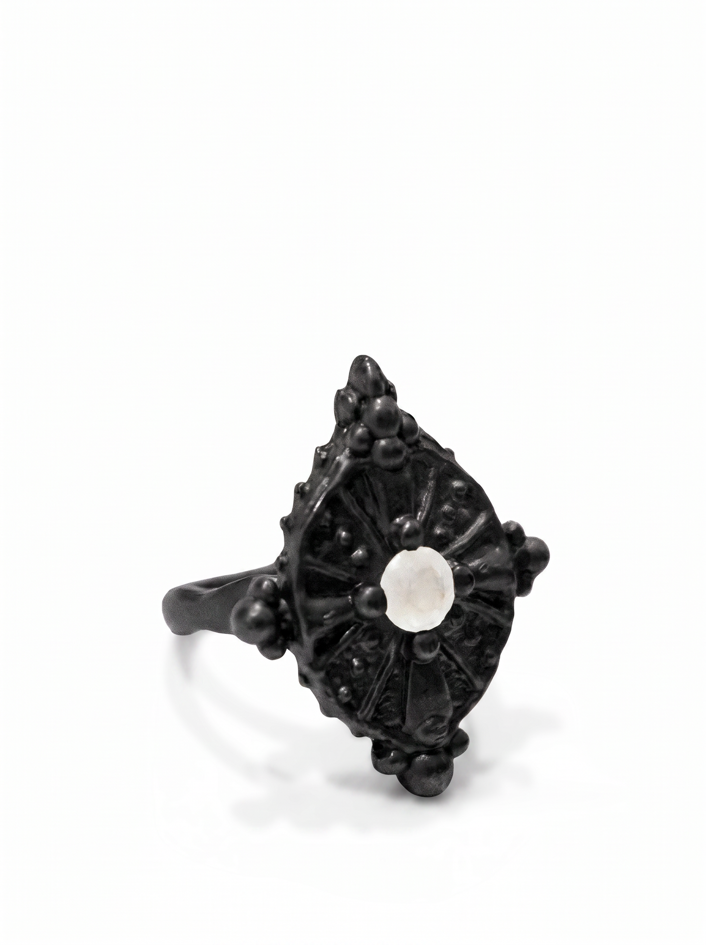 Moonstone Cross Ring