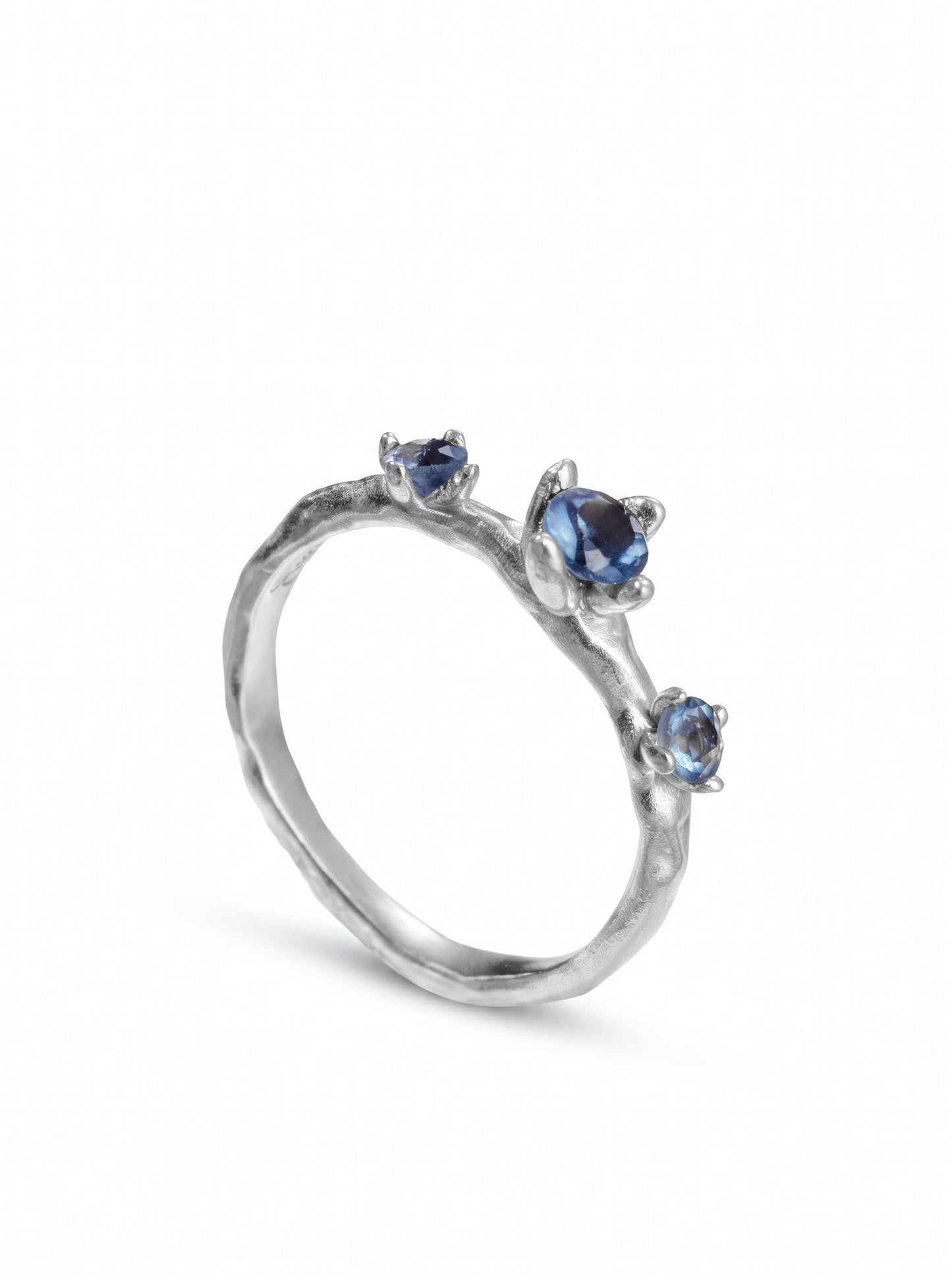 Topaz Triplex Flower Ring