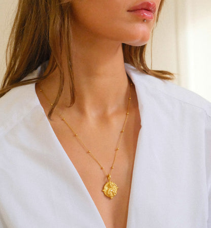 Angel Heart Diamond Round Pendant