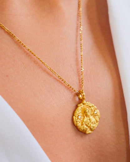 Virgin Mary Diamond Pendant